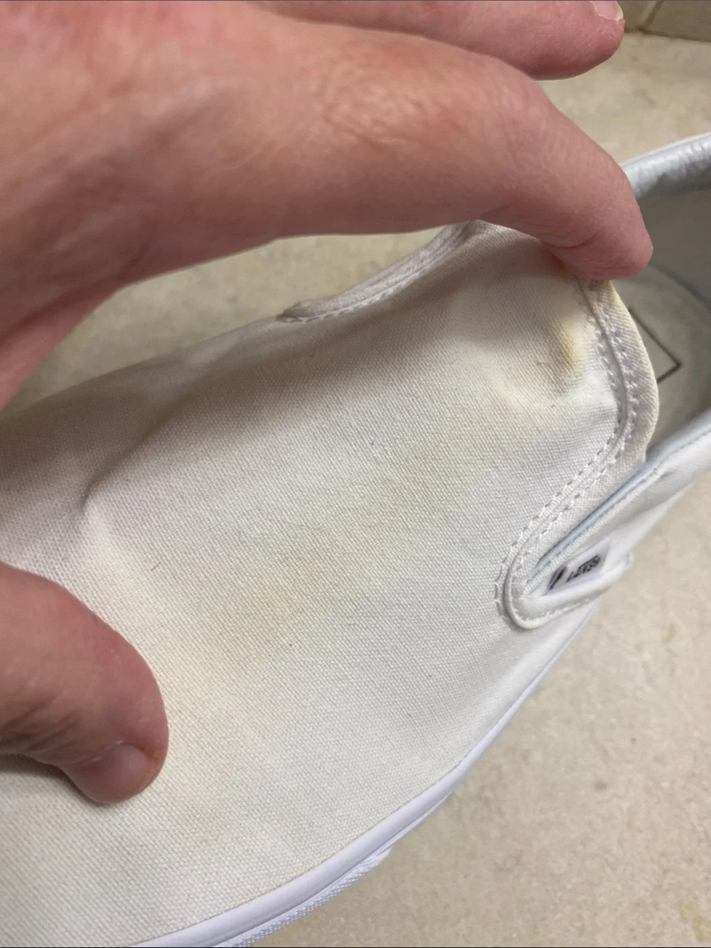 Vans White Men's Classic Slip-On Canvas Shoes
